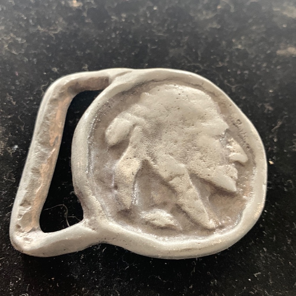 Pato Loco Indian belt buckle